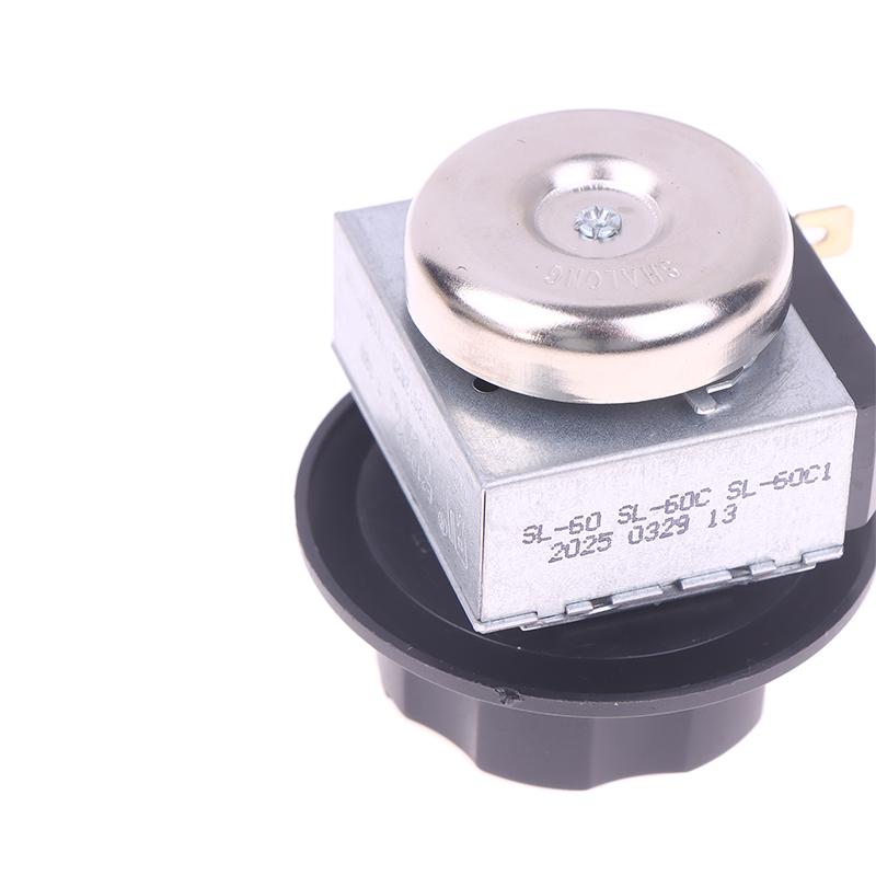 1ks 60/90/120minutový knoflíkový časový spínač pro mikrovlnnou troubu se zvonkem, mechanický časový spínač, díly pro teplou skříň, dezinfekční skříň, troubu