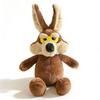 Big Tail Wolf Plush Toy Cute Cartoon Stuffed Animal Funny Doll Companion Gift for Kids Brown 43cm