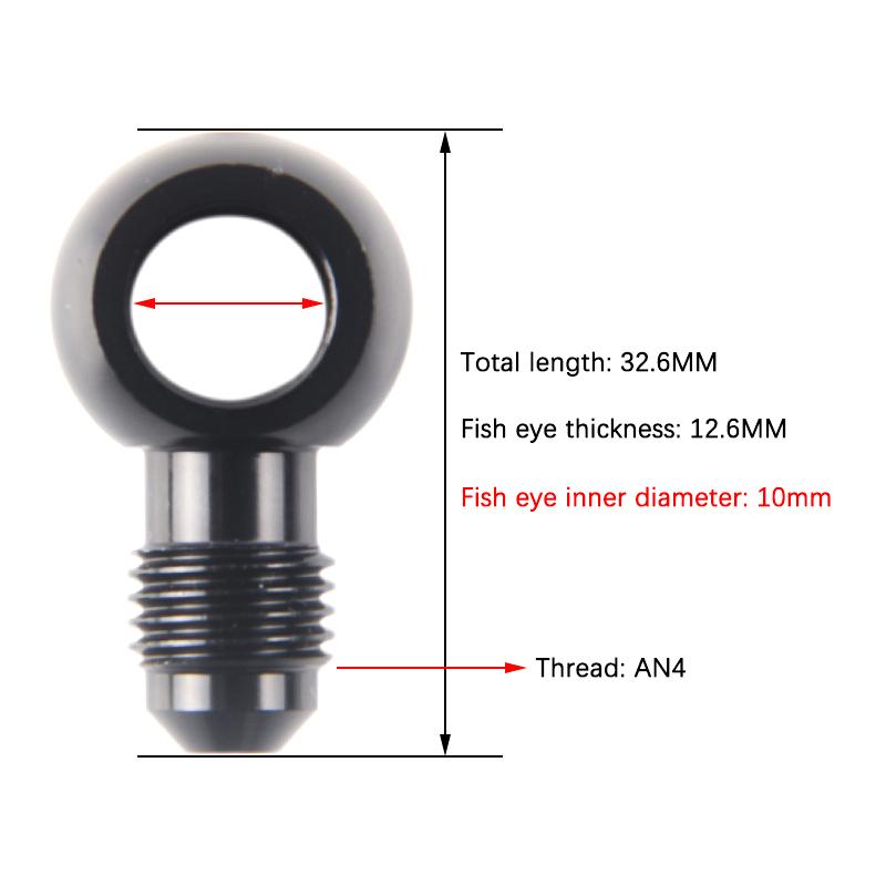 Automobile Modification Accessories Oil Pump Oil Supply Screw Aluminum Adaptor Bolt An3 An4 An6 An To 8-14Mm Brake Fitting