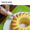 4-teiliges Silikon-Spritzdüsen-Set für Kuchen und Kekse