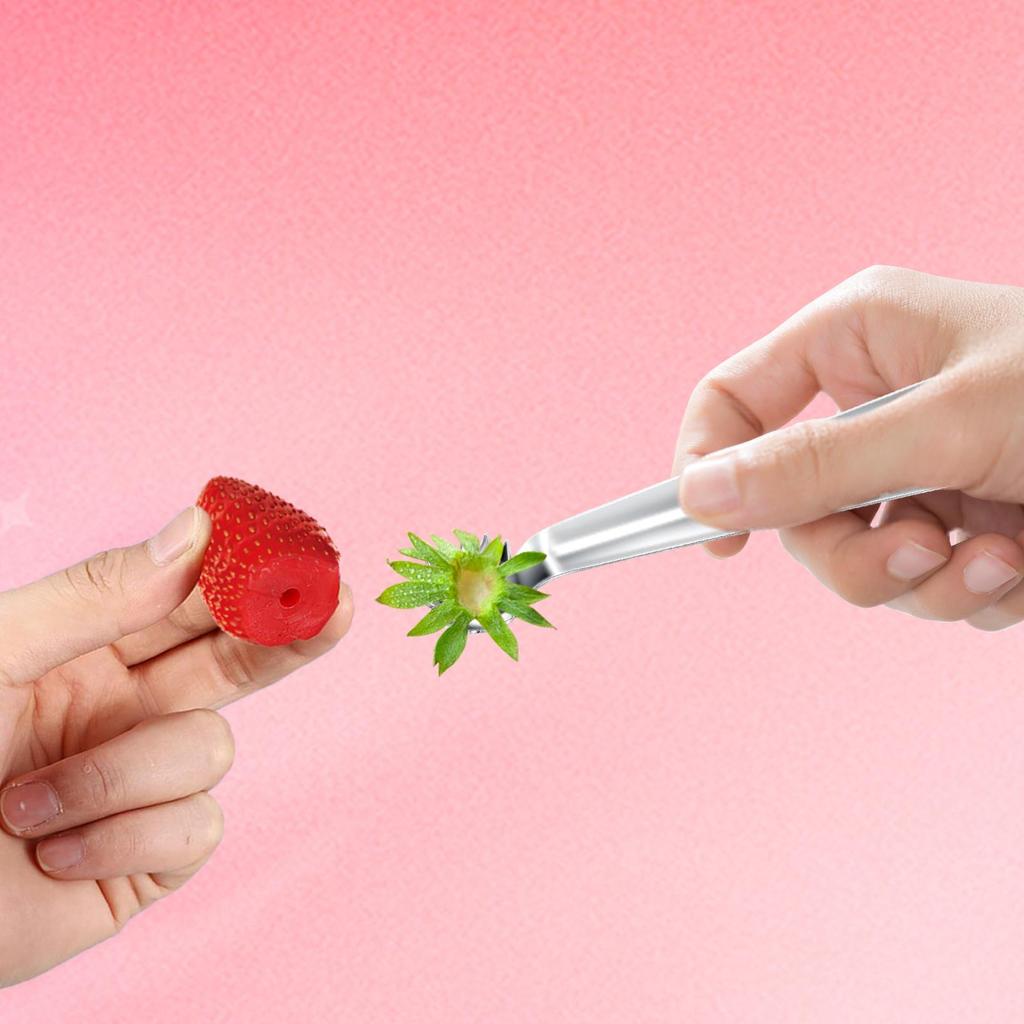 1pcs Fruit Coring Tool Tomato Strawberry Seed Remover Stainless Steel Kitchen Gadgets Top Stem Remover Tomato Stalks Remover