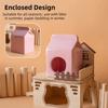 Smooth Hamster Cooling Nest Comfortable Anti Biting Pet Ice Cold House Non-Slip Ceramic Hamster Nest Cage Accessories