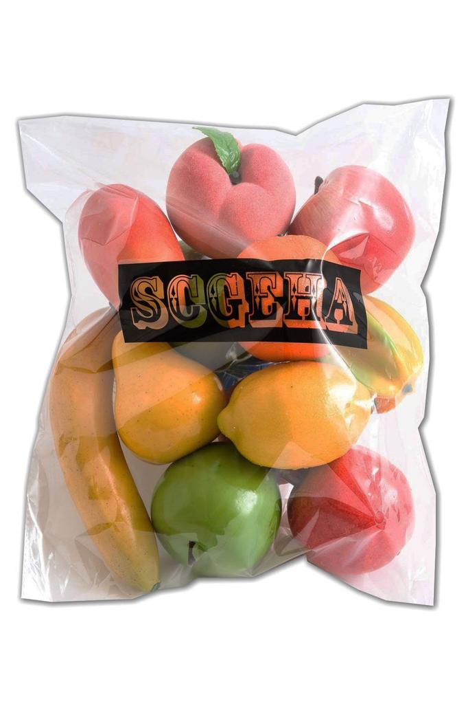 Realistic Fruit and Vegetable Fake Imitation Food Ornament Fruit [SCGEHA] Assortment, Sample, Figurine, (12 Varieties)