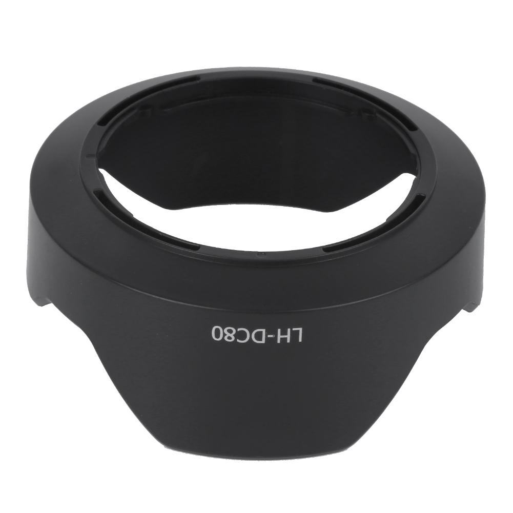 LHDC80 Plastic Black Camera Mount Lens Hood for Canon PowerShot G1X Mark II  Camera Lens