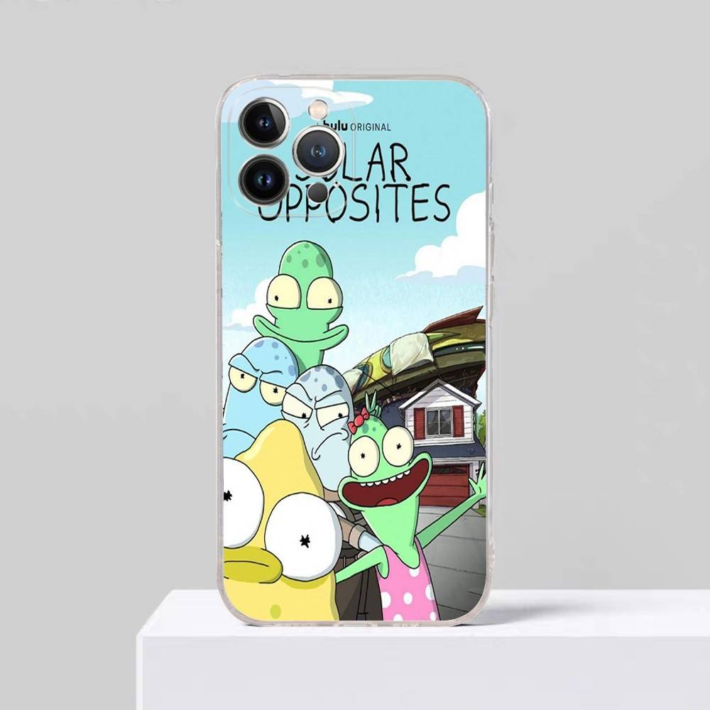 S-Solar O-Opposites Cartoon For IPhone 17 16 15 14 13 12 11 Pro Max Plus Phone Case High End Silicone