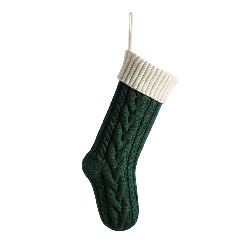 Cozy Warmth Large Staggered Fried ForDough Twists Christmas Stockings For Tree Warm Feeling - Thick Type D