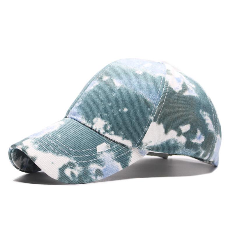 New tie-dye baseball cap men's and women's fashion trend cap spring and summer outdoor leisure visor