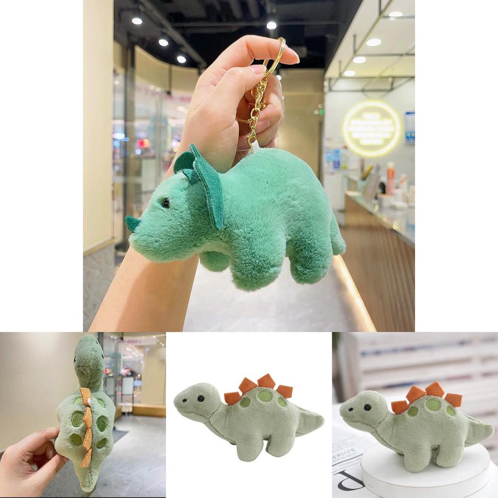 Adorable Dinosaur Plush Keychain 2024 New Soft Pp Cotton Bag Accessory