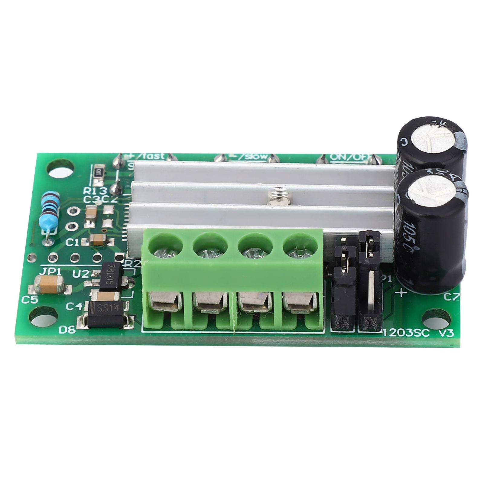 

DC Motor Speed Controller PWM Regulator Module with Push Button 6V 12V 24V 2APush