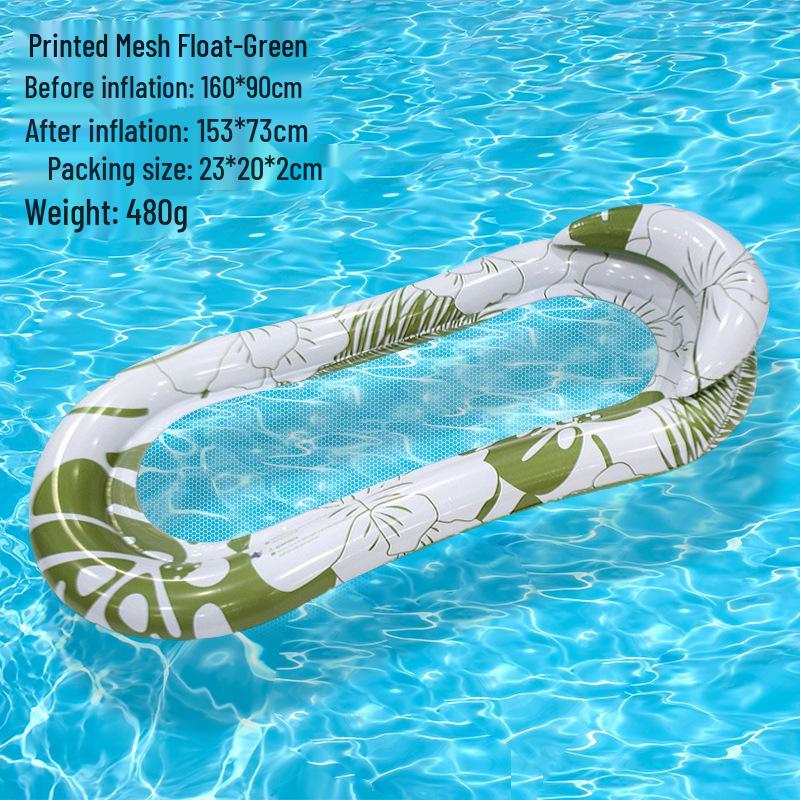 Inflatable Summer PVC Floating Bed with Sunshade and Backrest