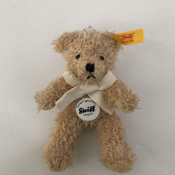 [USED] Steiff Teddy Bear Keychain