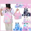 Stylish And Durable Nylon Backpack Set 3 Piece School Bag Lunch Bag And Pencil Case Unisex Design