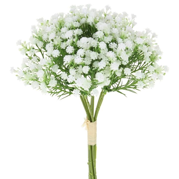 Decorative Gypsophila Artificial Flower Bouquet for Vase Decoration - White