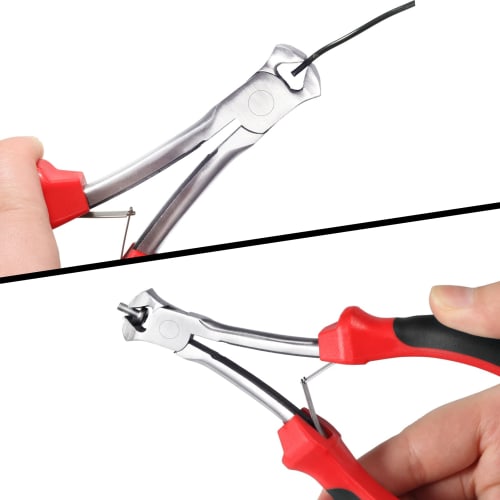 SPEEDWOX Mini Long End Nippers, Long Reach Wire Cutter, Compact Precision Work Tool with Long Tip for Automobiles, Motorcycles, Equipment, Computers,
