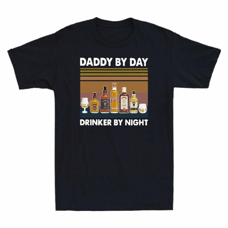 Wine Day Shirt Fathers Daddy By By Night Day Gift Vintage T Tee Shirt Drinker S
