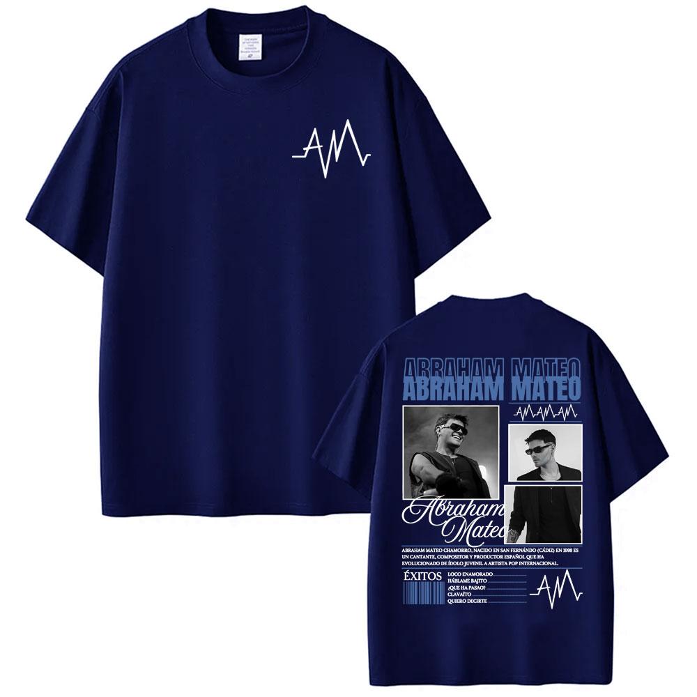 Rapper Abraham Mateo Insomnio 2026 Tour T Shirt Men Harajuku Vintage Hip Hop T-shirts Cotton Comfort Short Sleeve T-shirts