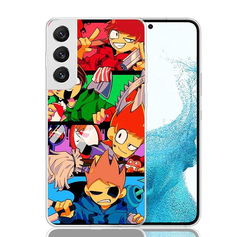 Anime Cartoon Eddsworld Phone Case For Samsung Galaxy S26 Ultra S23 S24 S25 Edge S20 FE S21 S22 Plus Soft Print Shell Cover Fund