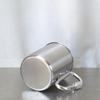 304 stainless steel camping cup, folding beer cup, mountaineering buckle camping water cup mug, single-layer cold drink cup