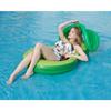 New inflatable avocado floating bed PVC inflatable swimming ring adult with awning water lounger inflatable floating bed