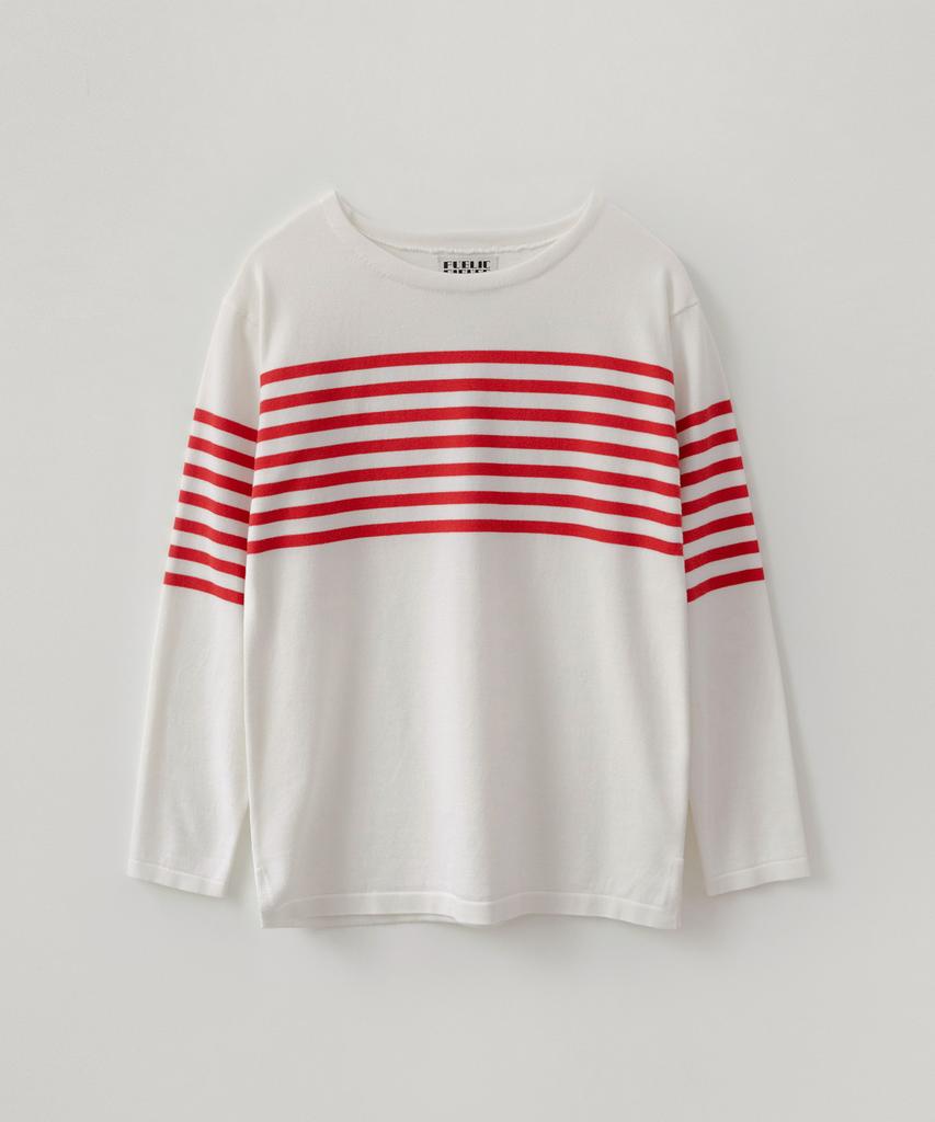 PUBLICFIGURE Essential Basque Shirt_Ivory/Red