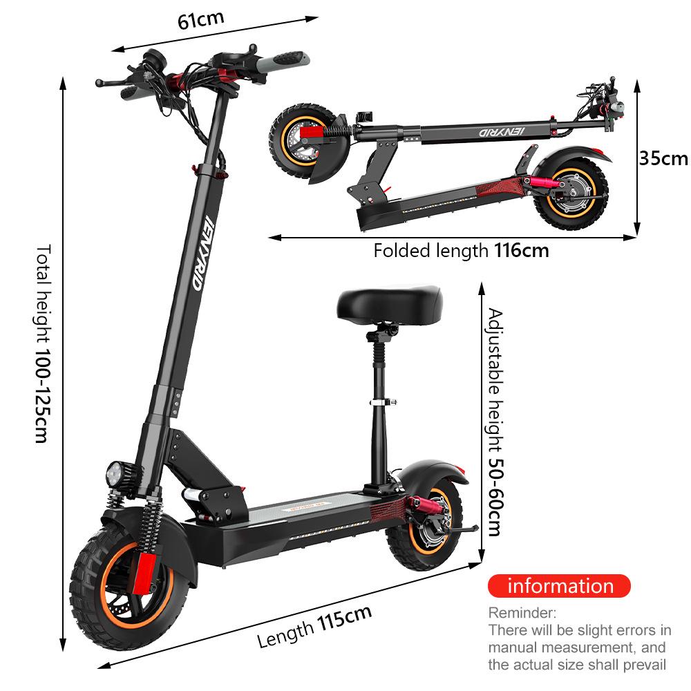 Foldable Off-Road Electric Scooter for Adults - Shock-Absorbing Two-Wheel Commuter