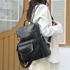 Damen Rucksack Große Kapazität PU Rucksack Multifunktionale Umhängetasche