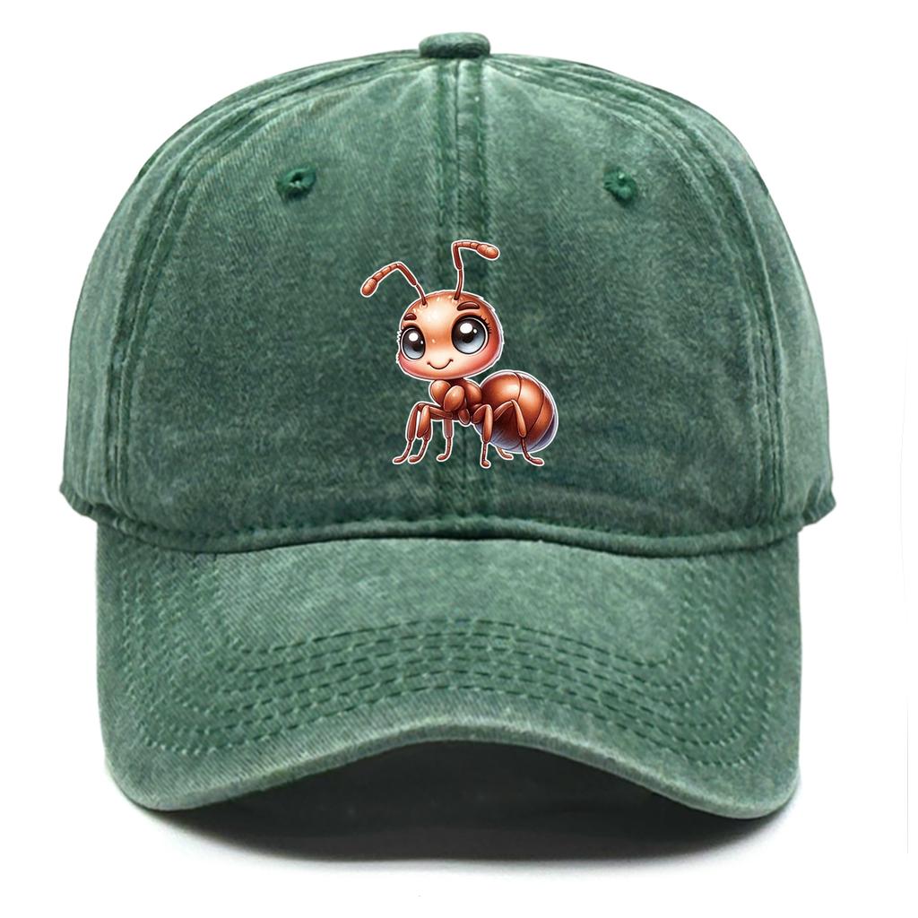 Unisex Snapback Baseballkappe Niedliche 3D Ameisen-Aufdruck Sportkappe Gemütlich Nicht elastisch Verstellbar Sonnenhut Perfekt für Geschenke Einheitsgröße