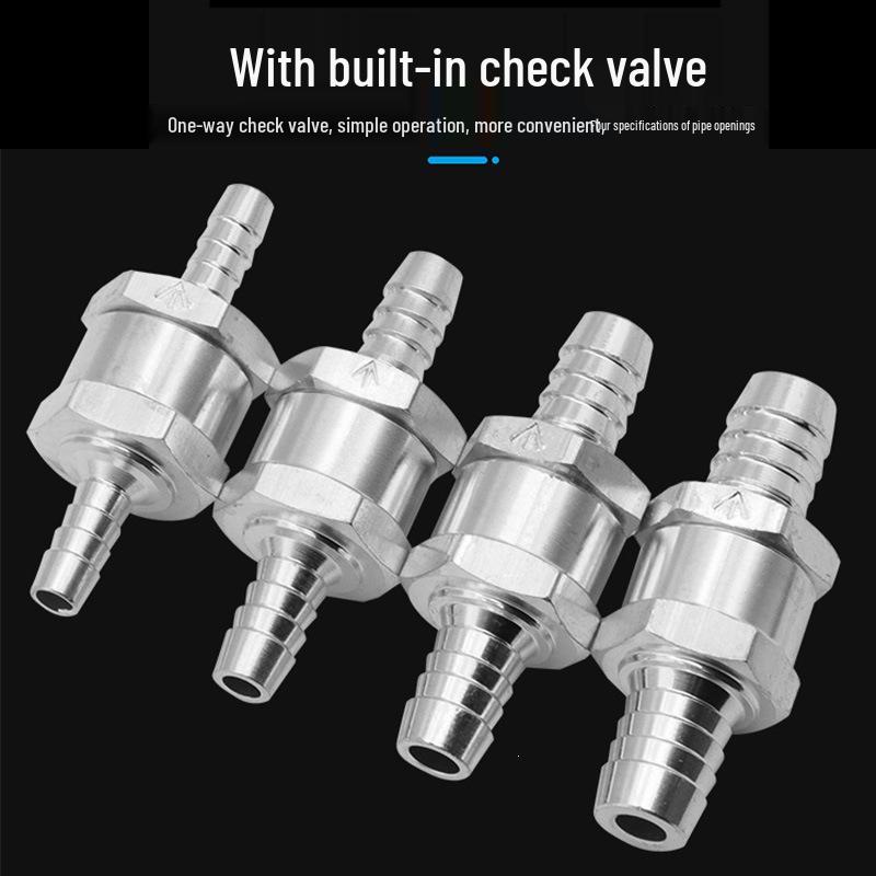 Aluminum Alloy Fuel Hand Pump with One-Way Check Valve (6-12MM)