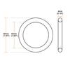 uxcell Nitrile Rubber O-Ring Metric Sealing Gasket 50mm Outside Diameter 42mm Inner Diameter 4mm Width Pack of 10