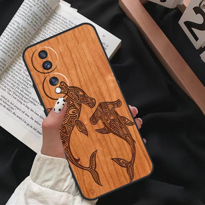 

Wolf Bike Butterfly Wood For Honor Magic 5 Lite 90 70 50 10 Lite 8X 9X Case For Honor X8 X9 X7 X8a X9a X7a X6a Cover For Honor 8X