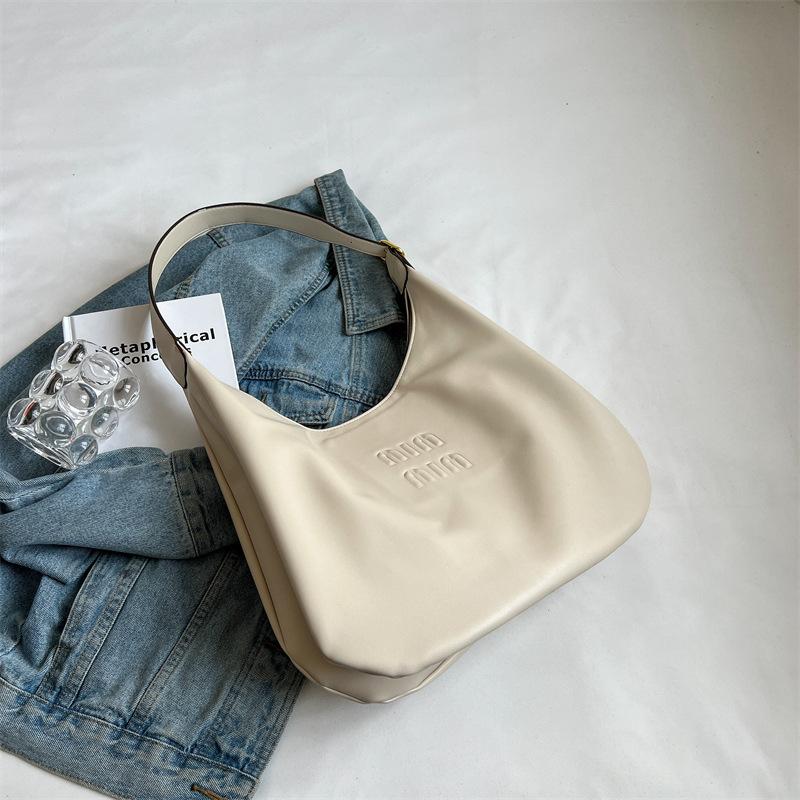 Korean Fashion Retro Armpit Large-capacity Bag Women's 2025 New Trend Foreign Style Tote Bag Versatile Shoulder Bag