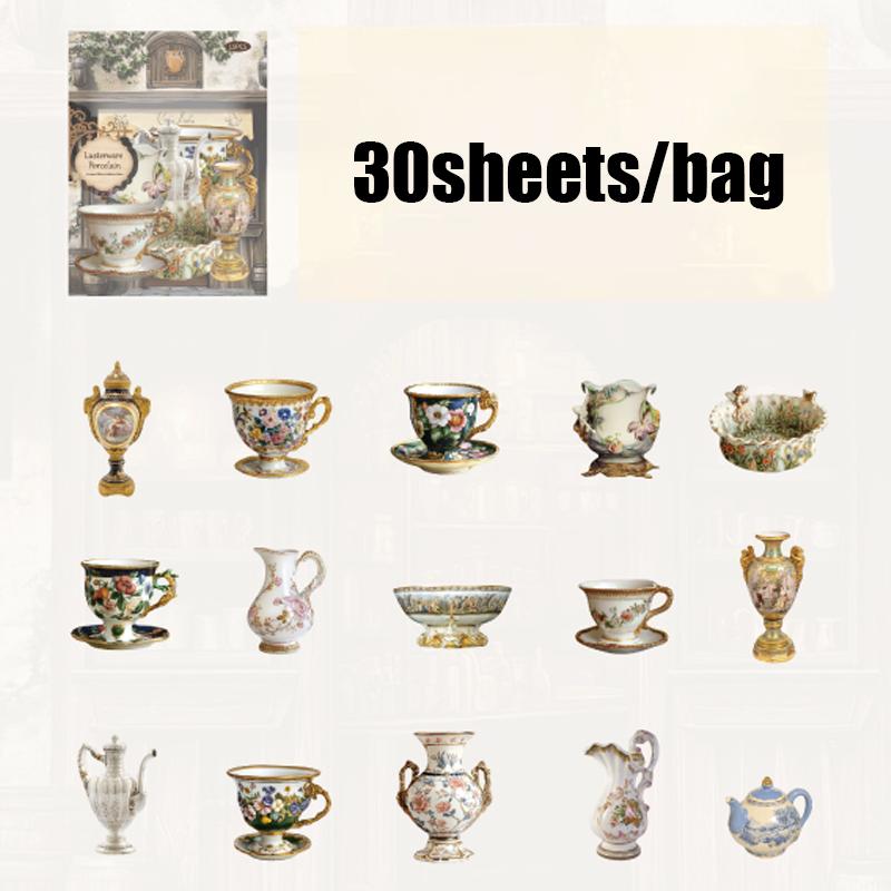 White Vellum Hollowed Out Hard Card Stickers Medieval Collections Gallery Series stationery supplies scrapbooking stickers