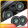 2pcs Car Heat-resisting Coaster Silica Gel Water Cup Slot Dirt Pad For Sharp Sharp Crystal Sharp Rapid Speed Pye Di Trunk