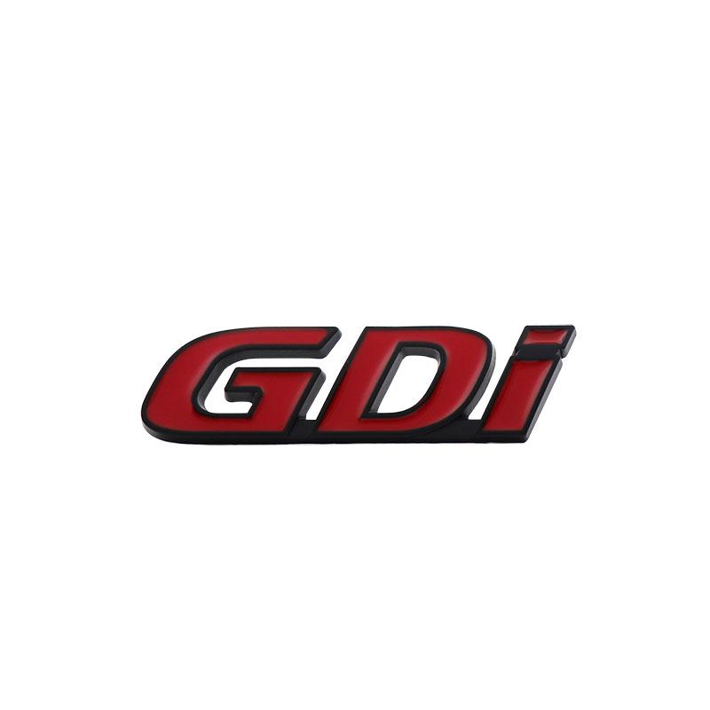 

3D Car Styling GDi car Door Fender trunk Rear Bonnet Nameplate Decal Emblem Badge Sticker black-red