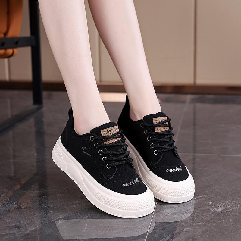

2025 spring student versatile little white board shoes women s platform casual shoes retro simple sports shoes women s Q2005 40