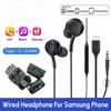 Samsung Type USB C Kulaklıklar Kulak İçi Mikrofon 3.5mm Kulaklık Kablolu Kulaklık Samsung Galaxy S24 S23 S22 S21 Ultra Note 20 A13 A14 A34 A54 A72 A73