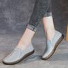 First layer cowhide new flat-soled women's shoes comfortable round head handmade leather single shoes casual Oxford soft-soled mother shoes
