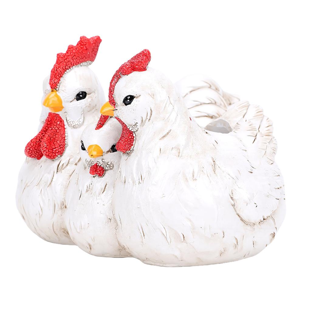 Chicken Statue Sculpture Resin Rural   Rooster Chicken Figurine Decoration for Yard Garden