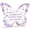 Inspirational Purple Butterfly Decoration with Floral Design - "You Are Awesome" Reminder Gift for Women - Ideal for Birthdays, Mother's Day, Christm