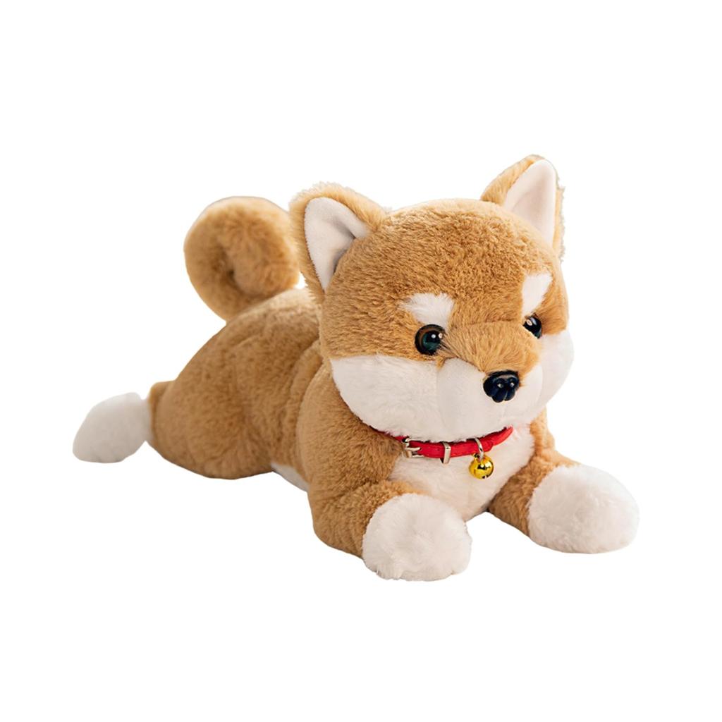 Shiba Inu Dog Plush Body Cute Decorative Pillow S.T.S.G Toy, Pillow, Cushion, Fluffy, Soft, (Brown, Approx. 25cm)