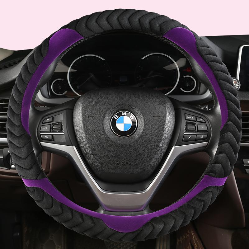 Husa volanului masinii flanele calde antiderapante pentru BMW X1 X2 X3 X4 E84 F84 F39 E83 F25 G01 F97 F26 G02 F98 Auto