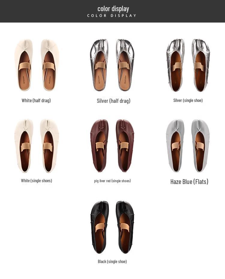 2025 Autumn Berlin Dream Low-Cut Women's One-Strap Split-Toe Ballet Shoes