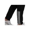 Adidas Logo Print Drawstring Straight-Leg Sweatpants Women Bottoms Black GS1383