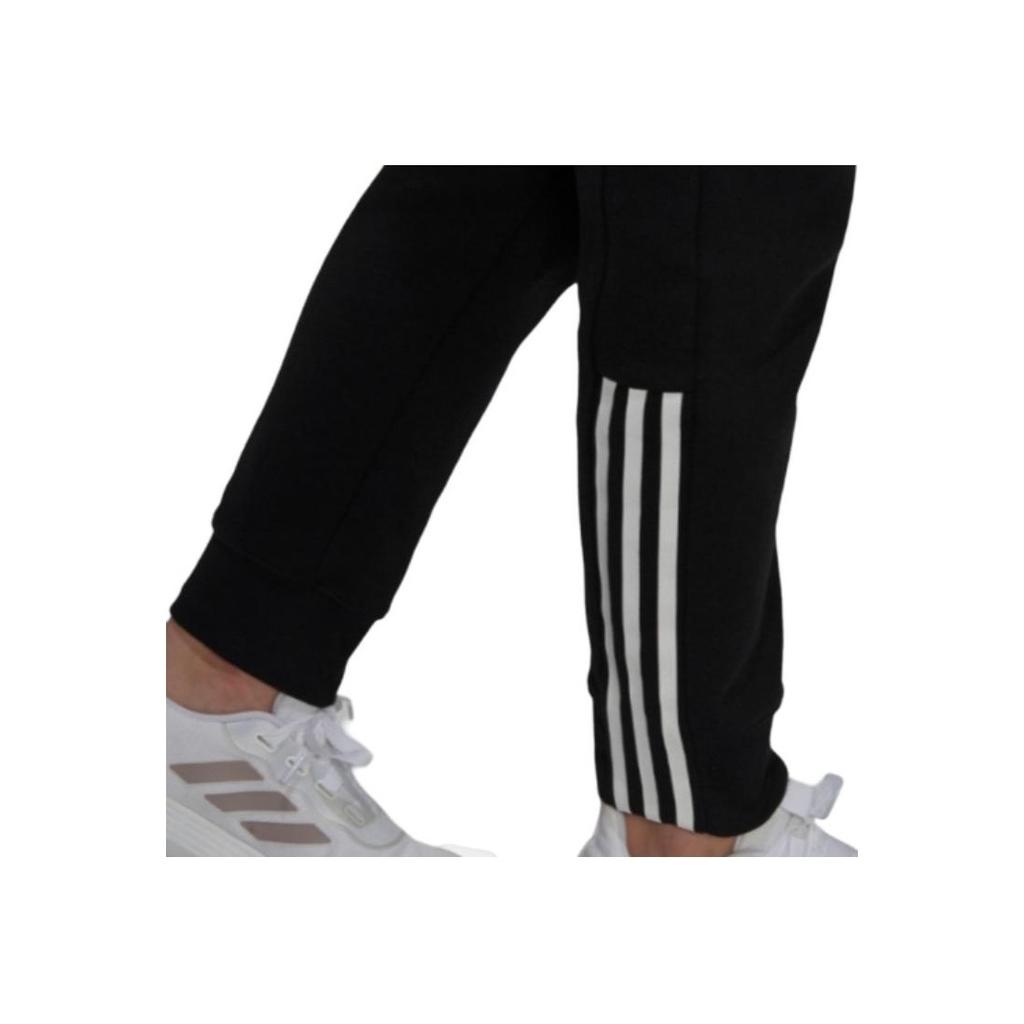 Adidas Logo Print Drawstring Straight-Leg Sweatpants Women Bottoms Black GS1383