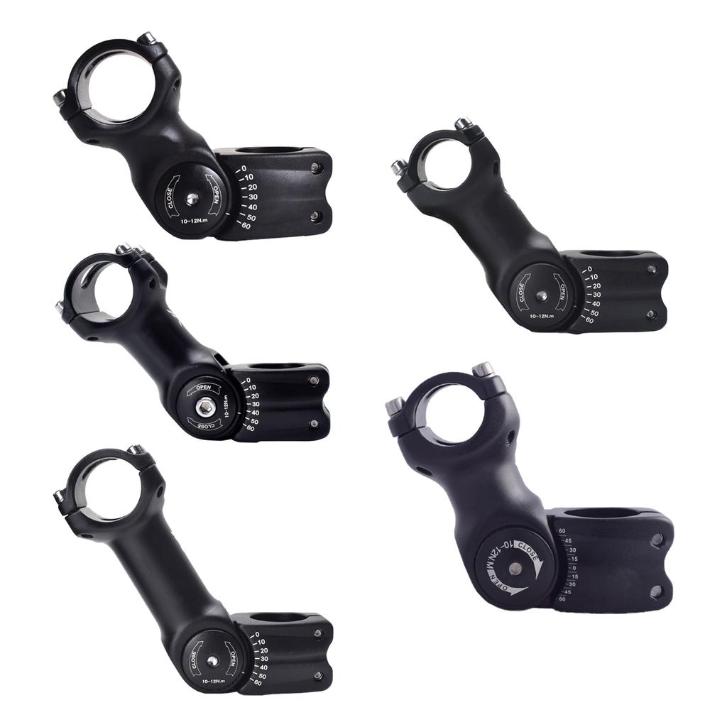 Adjustable Bike Handlebar Stem Aluminium Alloy Bike Stem Handlebar Risers Extension Adapter for Road Mountain Bike