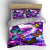 Colorful Butterfly Decor Set Multiple Sizes Kid'S And Adults' Bedroom Exquisite 3Pc Bedding Set, Gift