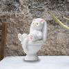 Cat Figurine Funny PVC Inspired Hand-crafted Toilet Series Cat Sculpture   Cat Statue  Party Supplies