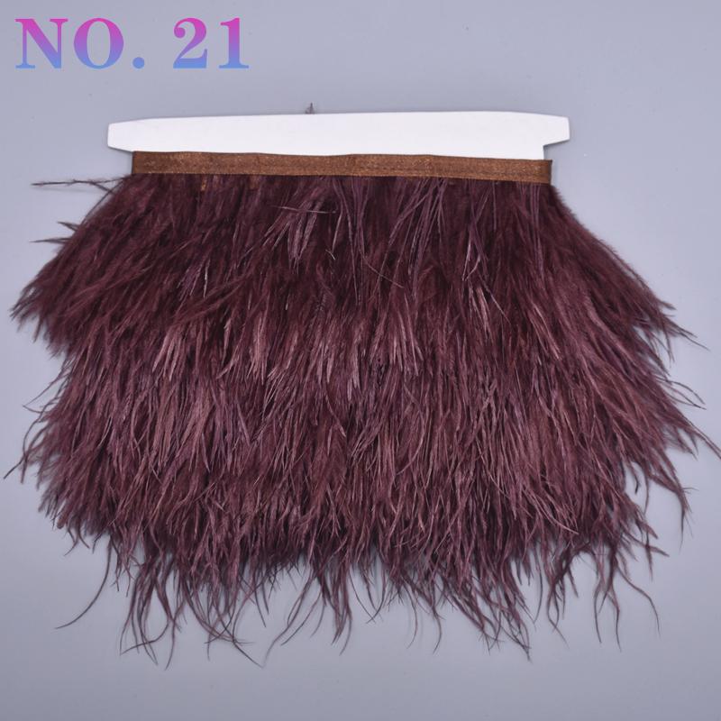 10 metrů barevná stuha z pštrosího peří 8-10 cm páska ozdoby šití kostým pštrosí peří ozdoba třásně sukně oblečení DIY dekor