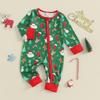 Autumn Baby Romper: Christmas Zipper Long-Sleeve Suit for Crawling & Outings