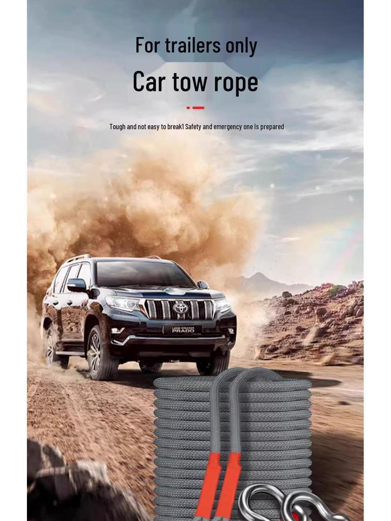Heavy-Duty Off-Road Tow Rope for SUVs and Trucks